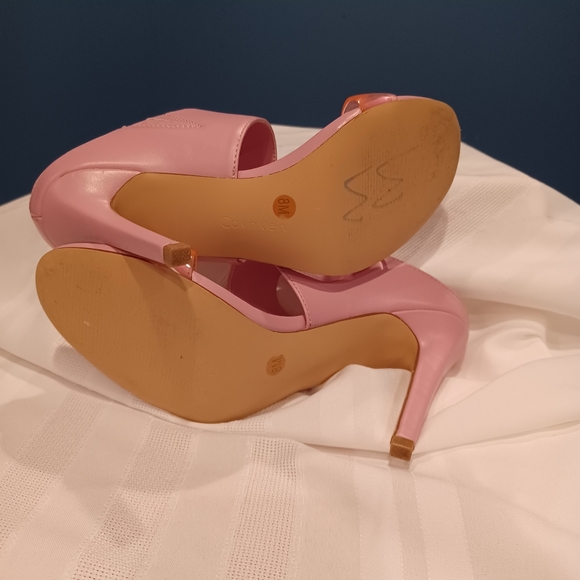 Pre-owned Calvin Klein ShaynaMule Heel in Pink  Size 8m - Picture 2 of 7